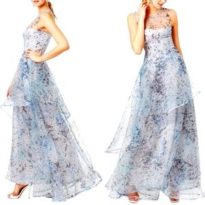 Nha Khanh Jaelyn Flowing Abstract Dress Gown size 0